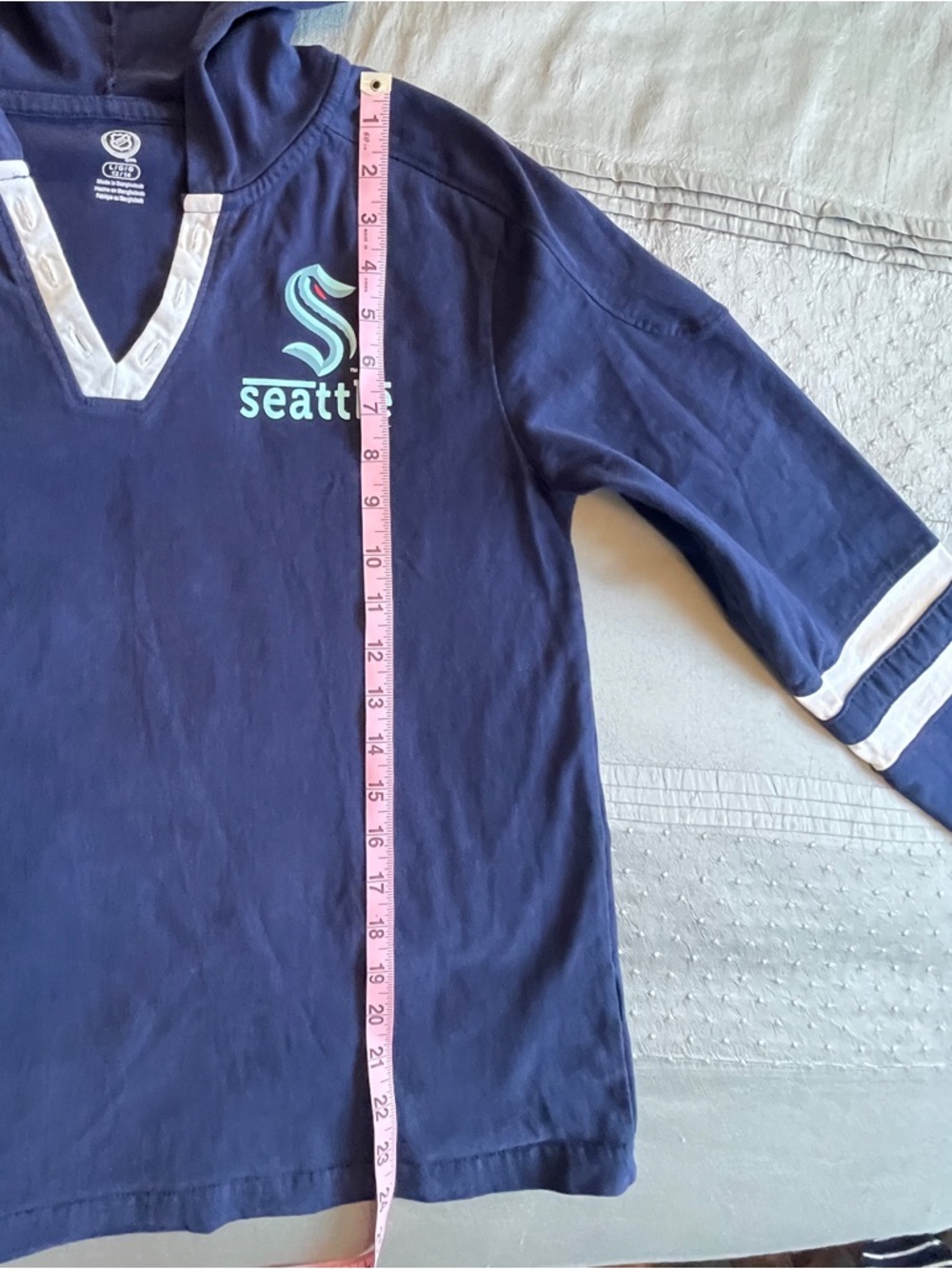 Seattle Kraken Hoodie Pullover Official Fanatics Merch Youth size L - Picture 6 of 7